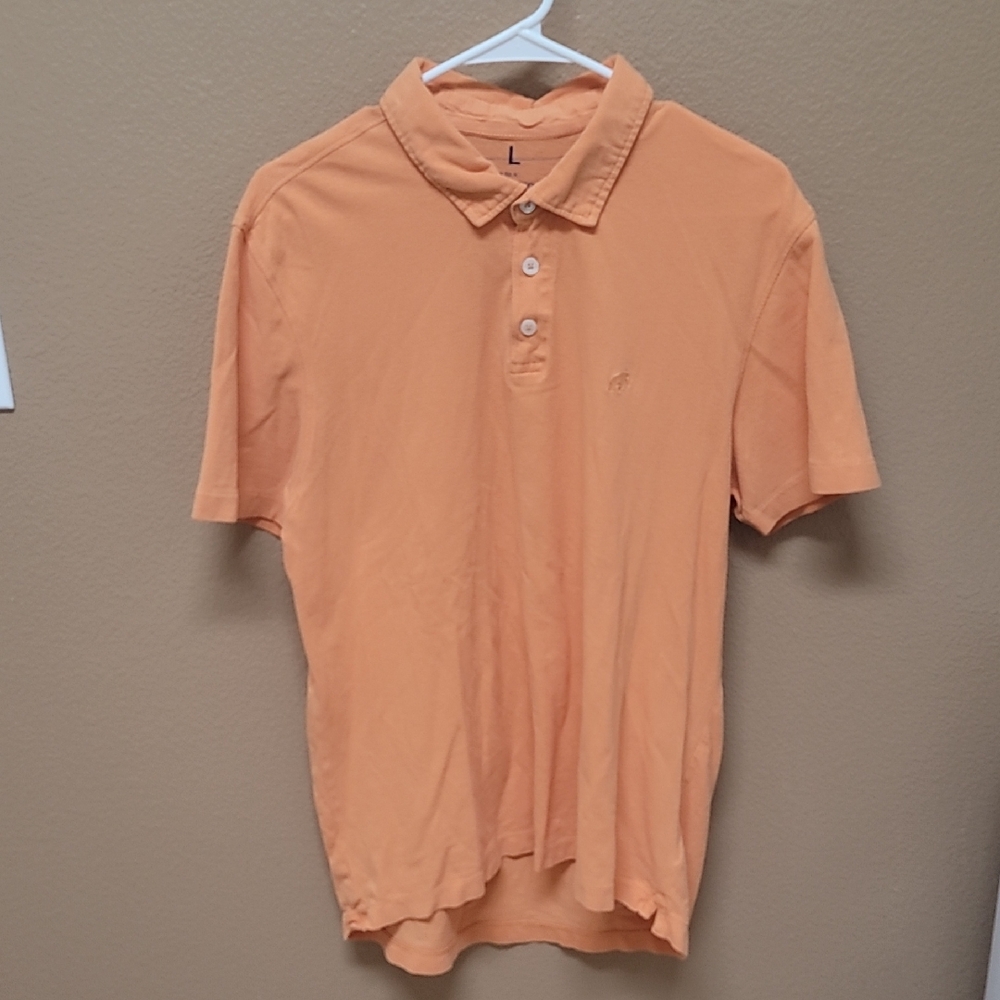Banana Republic Orange Polo Relaxed Fit Shirt 🧡